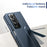 For Samsung Galaxy Z Fold4 5G Case Foldable Kickstand Skin-Touch PC Phone Cover Built In Screen Protector - Dark Blue - 6