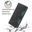 For Realme 14 Pro 5G Case Leather Wallet Phone Cover with Straw Hat Magnetic Clasp - Black - 4