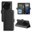 For Nothing Phone (3a) Pro Case Calf Texture Leather Wallet Phone Cover - Black - 1