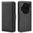 For Nothing Phone (3a) Pro Case Calf Texture Leather Wallet Phone Cover - Black - 4