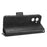 For Realme C33 4G  Imprinted Triangle Pattern PU Leather Phone Case Magnetic Handbag Hand Strap Flip Stand Wallet Cover - Black - 3