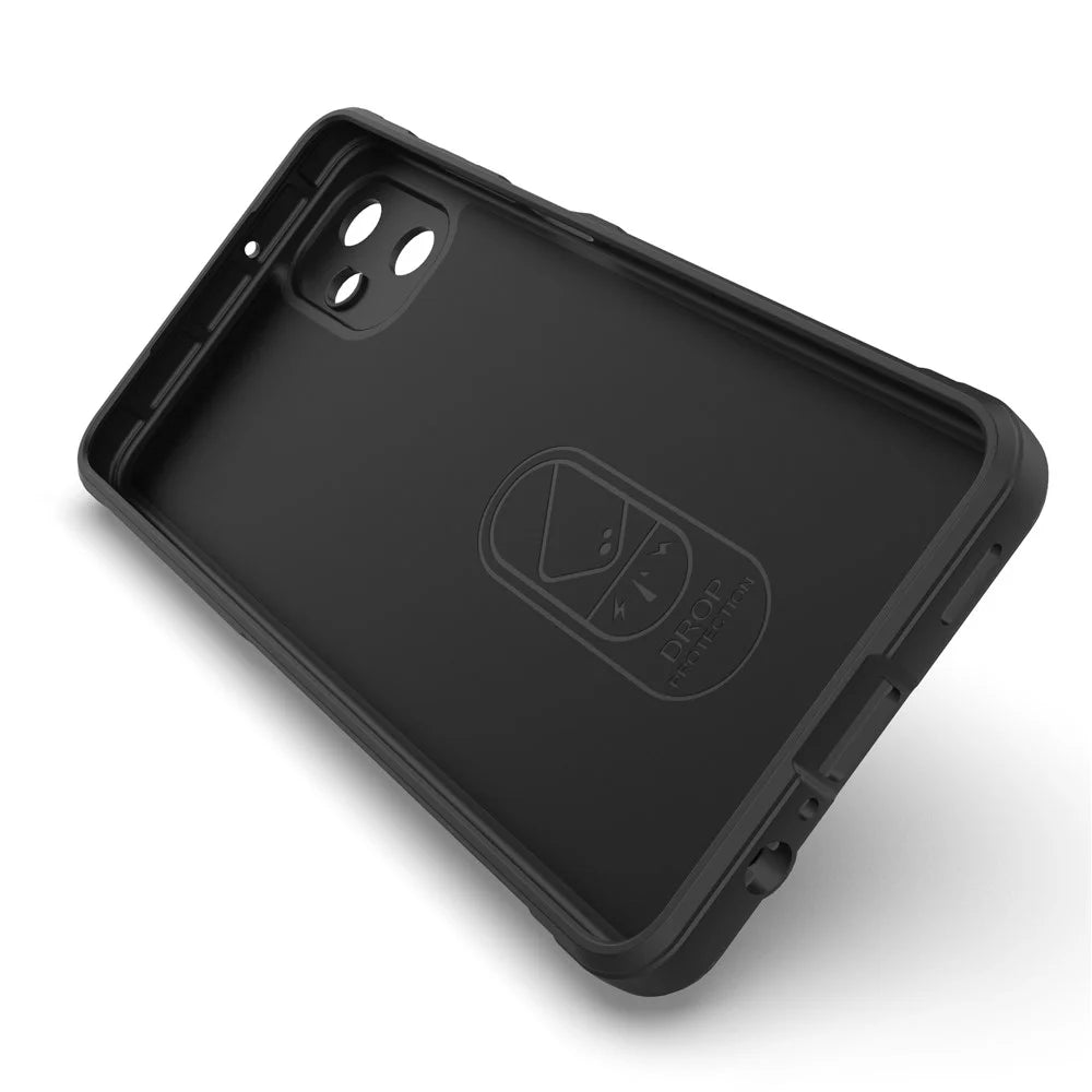 For Samsung Galaxy F06 5G  /  M06 5G Case Anti-Drop Soft TPU Rugged Phone Back Cover - Black - 3