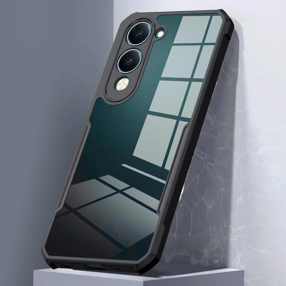 XUNDD For vivo Y29s 5G / Y04 4G Case Dropproof TPU + Acrylic Clear Back Phone Cover - 3