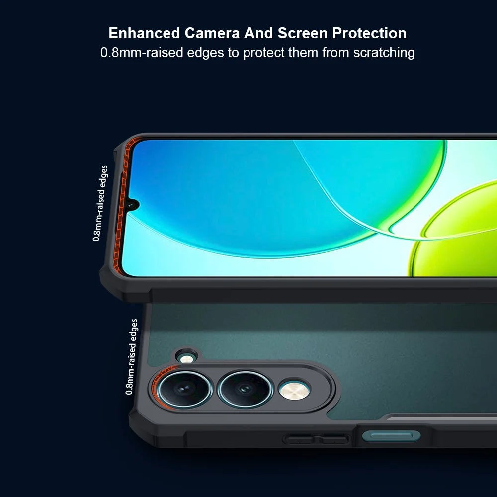 XUNDD For vivo Y29s 5G / Y04 4G Case Dropproof TPU + Acrylic Clear Back Phone Cover - 4