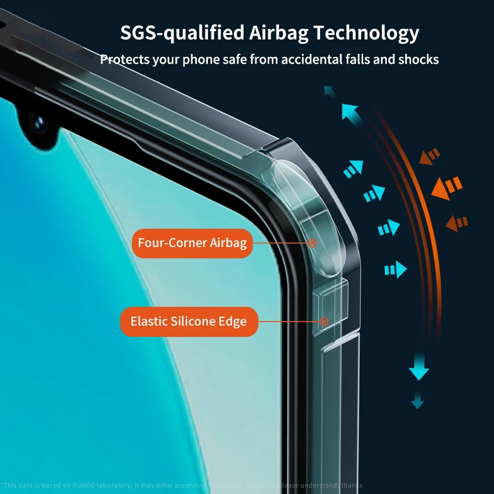 XUNDD For vivo Y29s 5G / Y04 4G Case Dropproof TPU + Acrylic Clear Back Phone Cover - 5