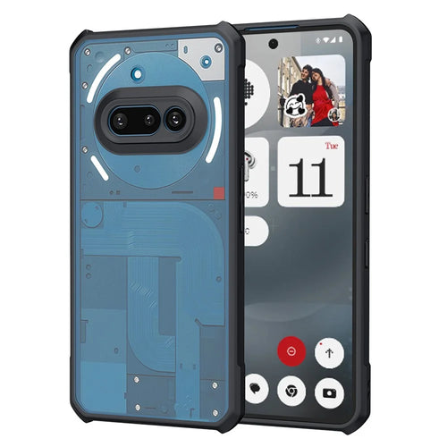 XUNDD For Nothing Phone (3a) Case Dropproof TPU + Acrylic Clear Back Phone Cover - 1