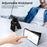 For iPhone 16 Pro Max Case Litchi Textured PU + TPU Phone Cover with Card Holder, Strap - Black - 4