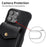 For iPhone 16 Pro Max Case Litchi Textured PU + TPU Phone Cover with Card Holder, Strap - Black - 7