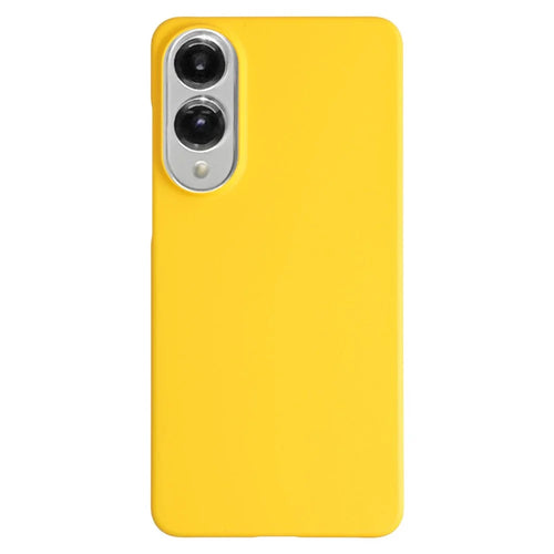 For Samsung Galaxy S25 Edge Case Hard PC Drop Proof Frosted Minimalist Phone Cover - Yellow - 1
