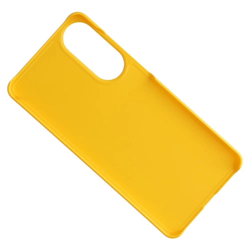 For Samsung Galaxy S25 Edge Case Hard PC Drop Proof Frosted Minimalist Phone Cover - Yellow - 4