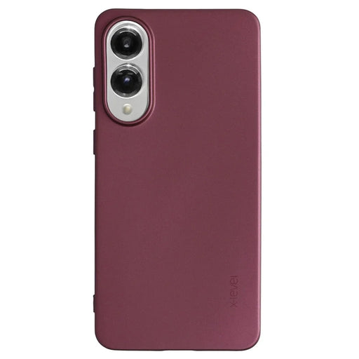 X-LEVEL Guardian Series For Samsung Galaxy S25 Edge Case Soft TPU Frosted Protective Phone Cover - Wine Red - 1