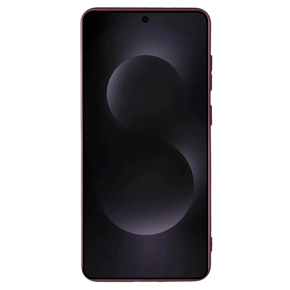 X-LEVEL Guardian Series For Samsung Galaxy S25 Edge Case Soft TPU Frosted Protective Phone Cover - Wine Red - 2
