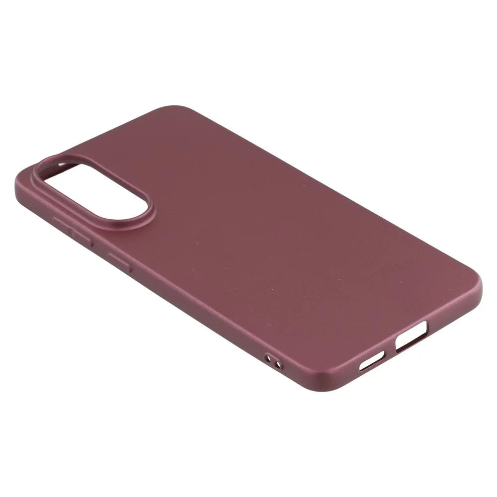 X-LEVEL Guardian Series For Samsung Galaxy S25 Edge Case Soft TPU Frosted Protective Phone Cover - Wine Red - 5