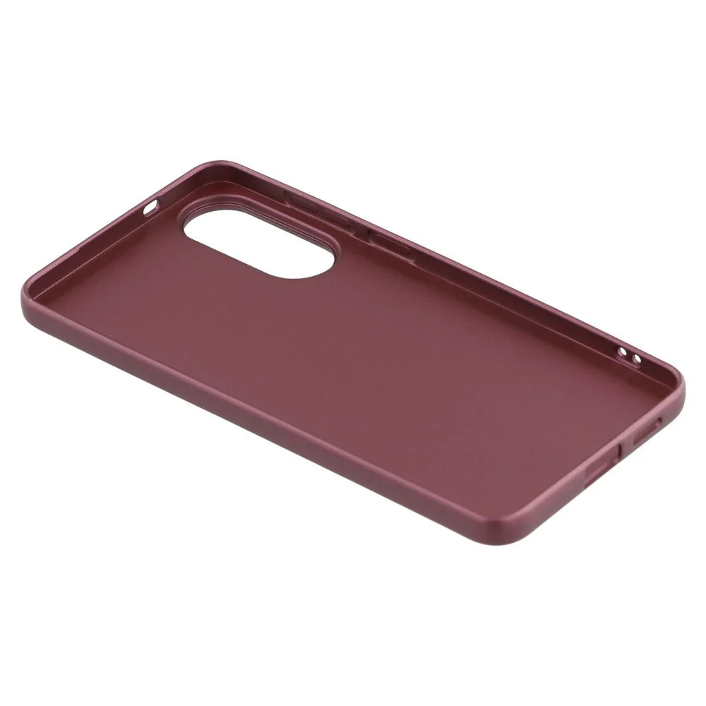 X-LEVEL Guardian Series For Samsung Galaxy S25 Edge Case Soft TPU Frosted Protective Phone Cover - Wine Red - 6