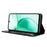 For ZTE Blade A35e (EU) Retro PU Leather Case Phone Wallet Stand Cover - Black - 6