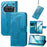 For Nothing Phone (3a) Case with Strap Butterfly Pattern PU Leather Wallet Phone Cover - Blue - 1