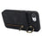 For iPhone 17e / 16e Case Zipper RFID Blocking Retro Leather + TPU Phone Cover with Kickstand - Black - 4