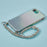 For iPhone 17e / 16e Case Gradient Glitter TPU Protective Phone Cover with Wrist Strap - Blue - 3