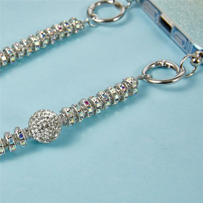 For iPhone 17e / 16e Case Gradient Glitter TPU Protective Phone Cover with Wrist Strap - Blue - 6