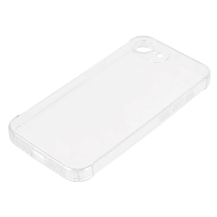 For iPhone 17e / 16e Protective Case TPU Clear Phone Cover with Gradient Paper Card - 4