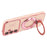 For Samsung Galaxy S25 Case Kickstand Electroplating Wave Frame Love Printing TPU Back Cover with Hand Strap - Rose Pink - 3