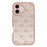 For iPhone 16 Case Epoxy Design TPU + PC Phone Cover with Bowknot Pattern, Rhinestone Decor - Pink - 1