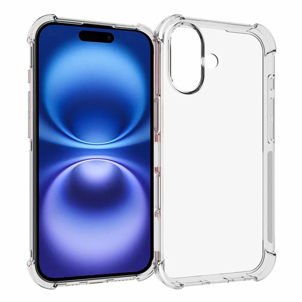 TYMEI For iPhone 16 Plus Case Four Corner Shockproof 1.5mm Clear Phone Cover - 1