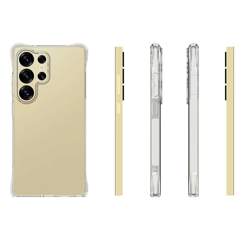 TYMEI For Samsung Galaxy S25 Ultra Case Four Corner Shockproof 1.5mm Clear Phone Cover - 5