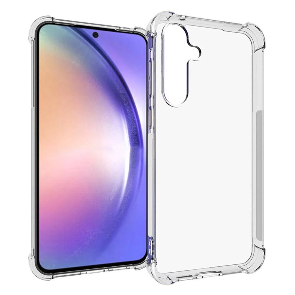 TYMEI For Samsung Galaxy S24 Case Four Corner Shockproof 1.5mm Clear Phone Cover - 1