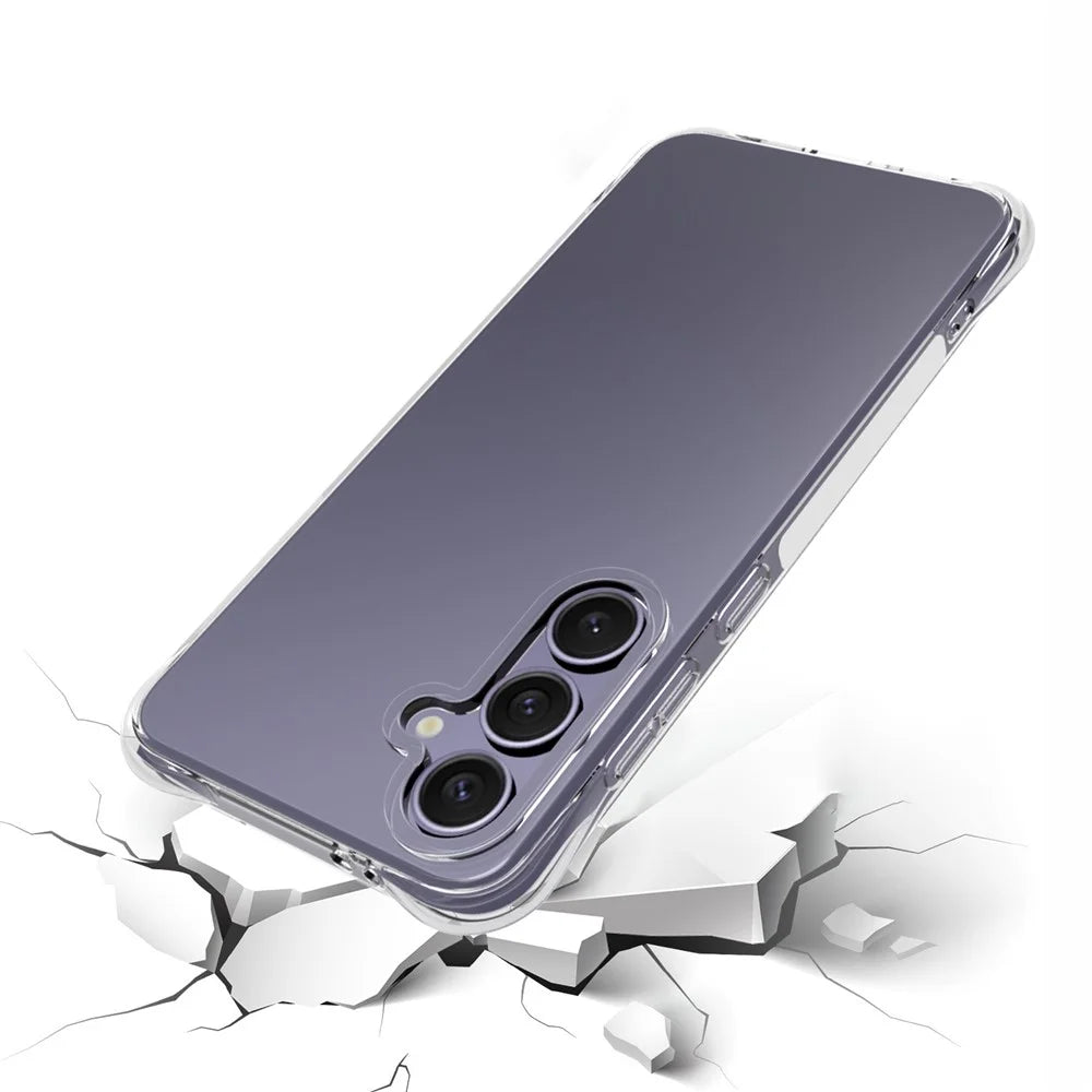 TYMEI TPU Case For Samsung Galaxy A18 5G / A18 4G / A17 5G / A17 4G / A16 4G / 5G Four Corner Shockproof 1.5mm Clear Phone Cover - 2