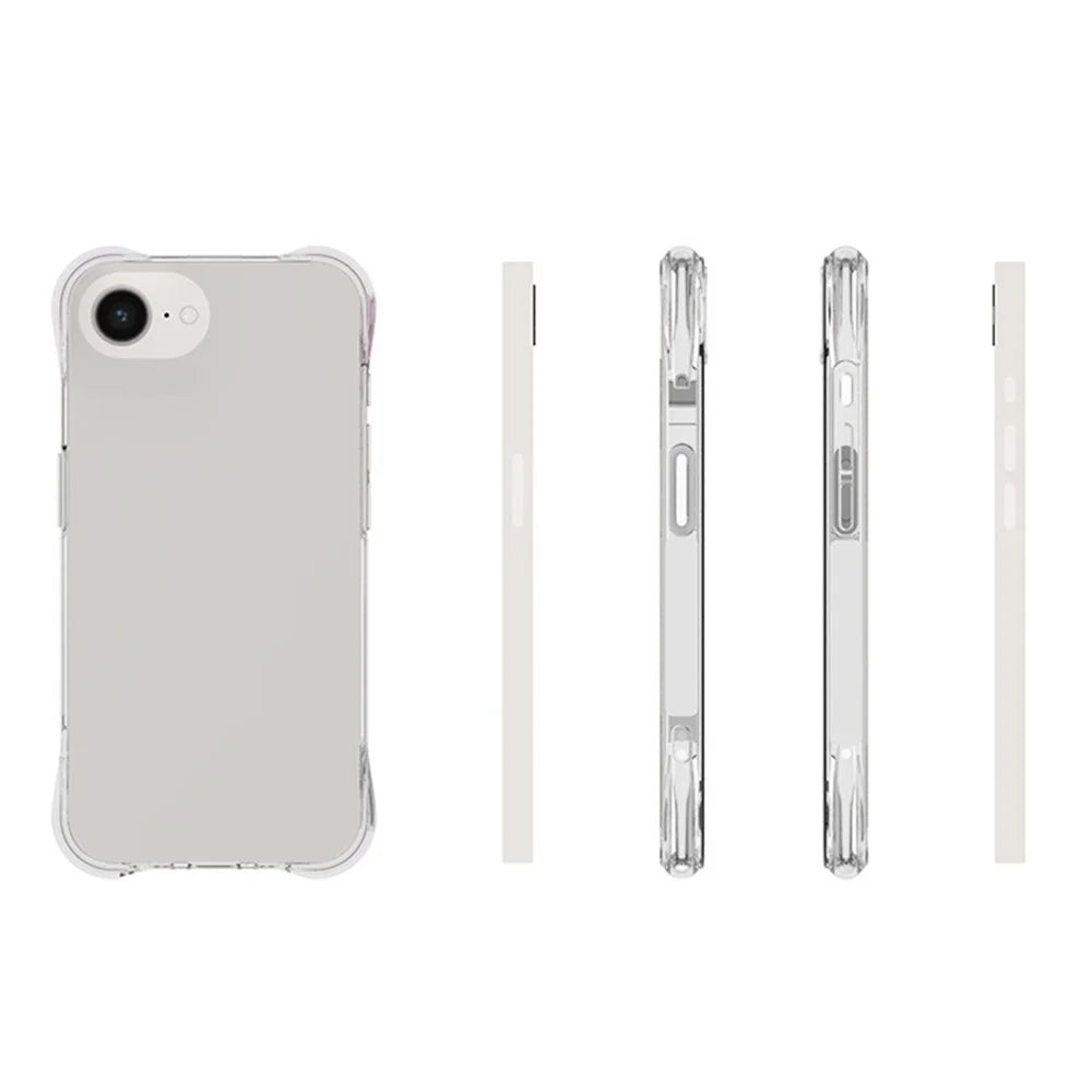 TYMEI For iPhone 17e / 16e Case Four Corner Shockproof 1.5mm Clear Phone Cover - 5