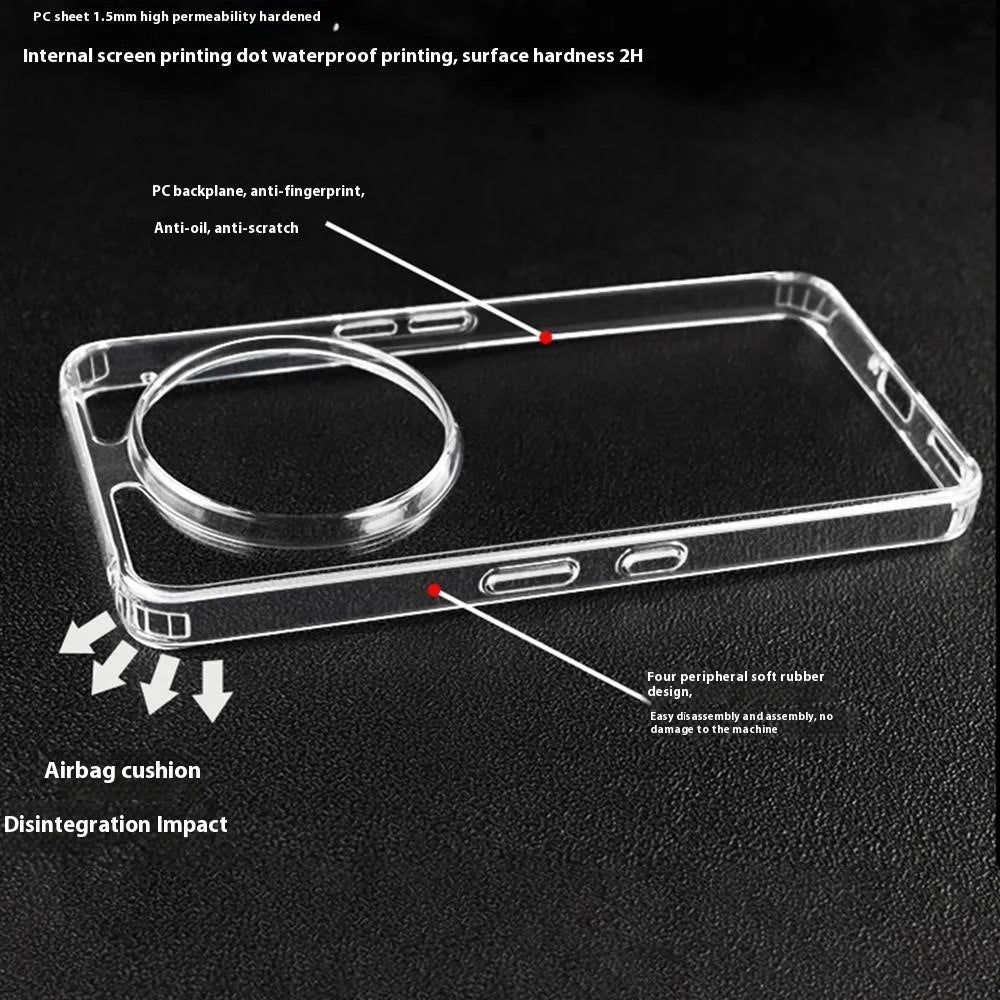 For Nothing Phone (3a) Pro Case Clear PC + TPU Anti-Scratch Phone Back Cover - 3
