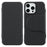 X-LEVEL For iPhone 16 Pro Max Magnetic Case Leather Flip Stand Phone Cover with Card Holder Detachable Design - Black - 1