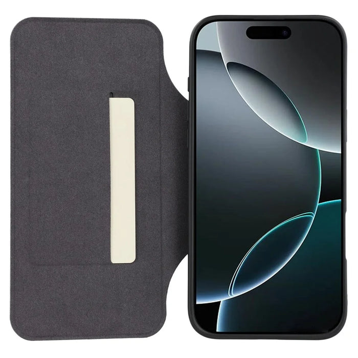 X-LEVEL For iPhone 16 Pro Max Magnetic Case Leather Flip Stand Phone Cover with Card Holder Detachable Design - Black - 2