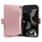 For Google Pixel 10 Pro / 10 / 9 Pro / 9 Case with Multi-Card Holder and Strap PU Leather Phone Cover Stand - Rose Gold - 3
