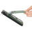 For iPhone 17e / 16e Magnetic Case Carbon Fiber Texture Back Cover with Detachable Card Holder - Green - 4