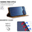 For Nothing Phone (3a) Pro Case L-Shaped Grid Pattern Leather Stand Phone Cover with Card Slots - Blue - 4