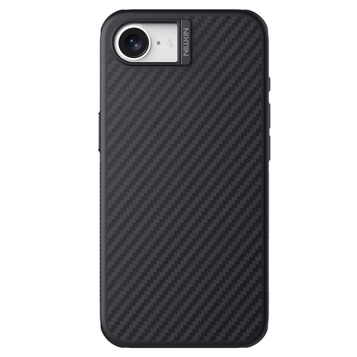 NILLKIN For iPhone 17e / 16e Magnetic Case Carbon Fiber Texture TPU + PC Shockproof Phone Cover - Black - 2