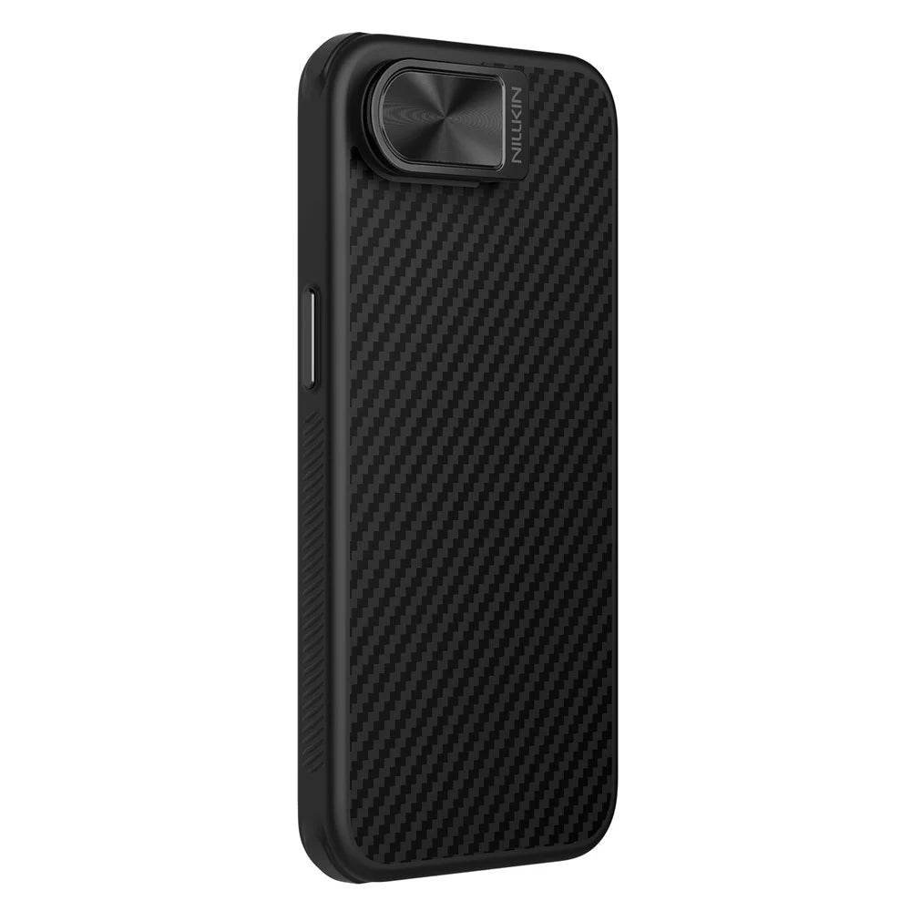 NILLKIN For iPhone 17e / 16e Case Compatible with MagSafe TPU + Aramid Fiber Lens Cover Kickstand Phone Cover - 3