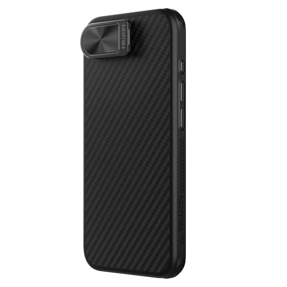 NILLKIN For iPhone 17e / 16e Case Compatible with MagSafe TPU + Aramid Fiber Lens Cover Kickstand Phone Cover - 4