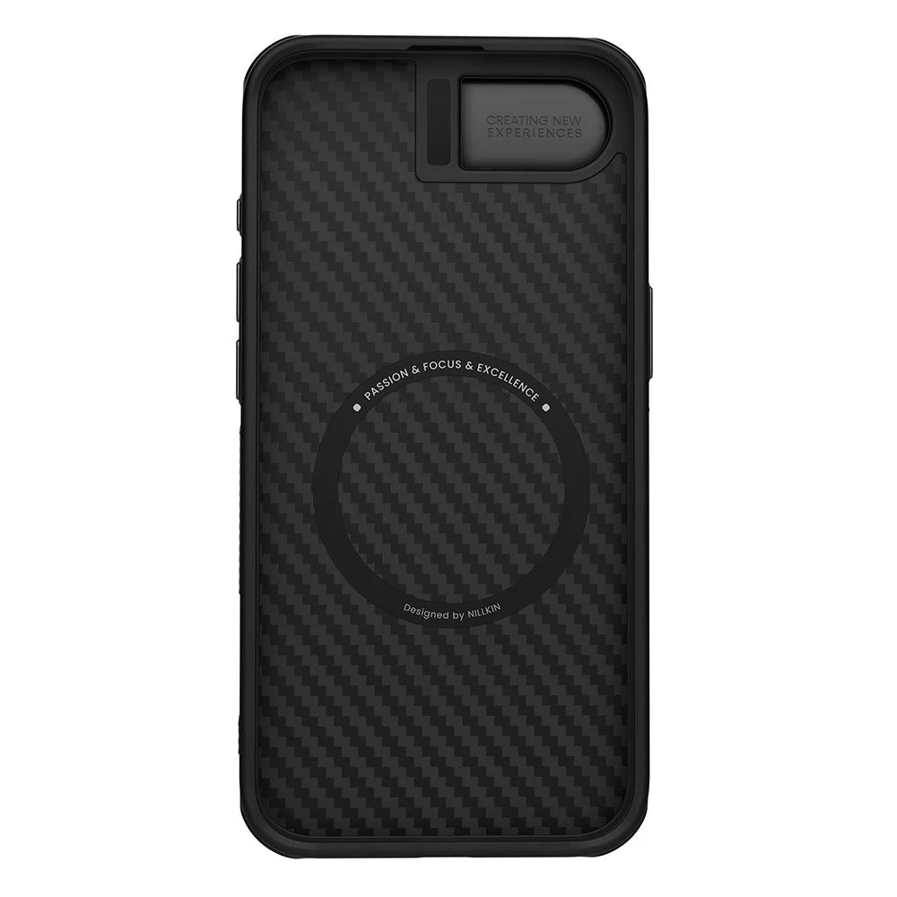 NILLKIN For iPhone 17e / 16e Case Compatible with MagSafe TPU + Aramid Fiber Lens Cover Kickstand Phone Cover - 5