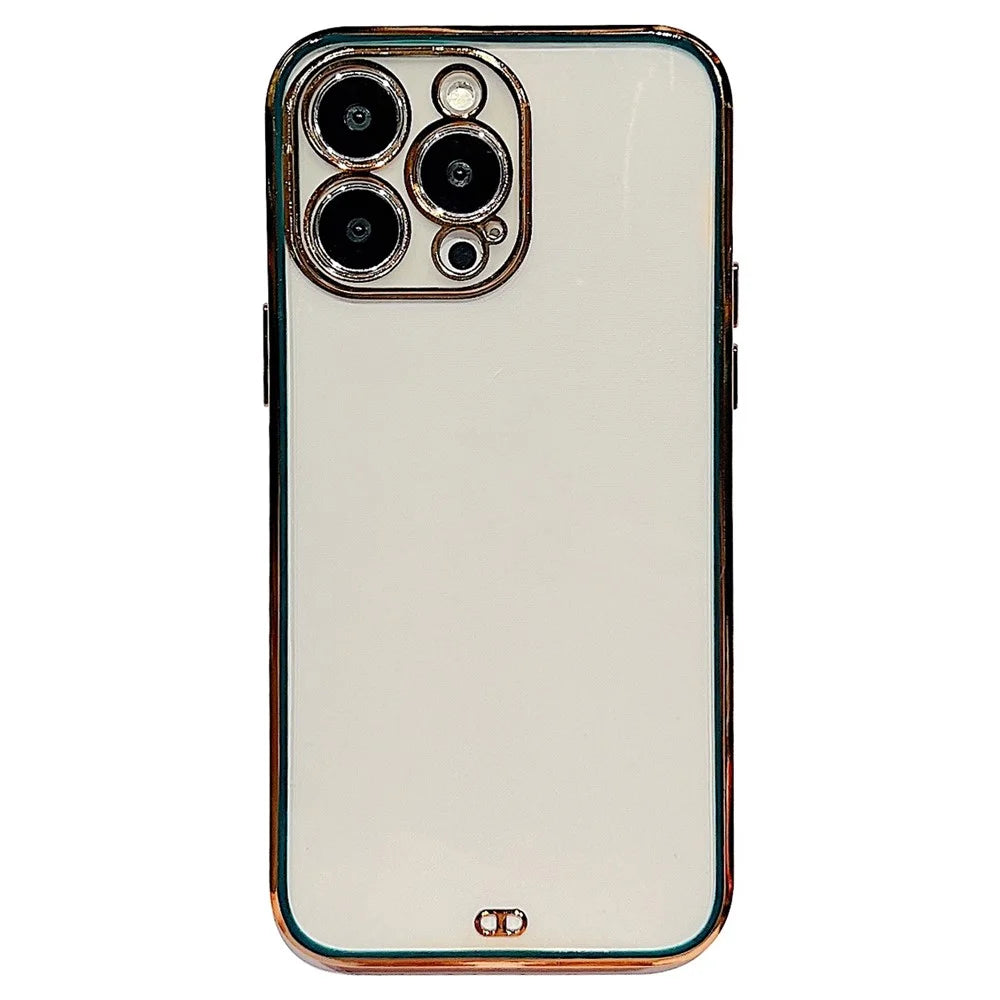 Cell Phone Case for iPhone 14 Pro, Anti-dust TPU Electroplating Mobile Phone Cover - Black - 1