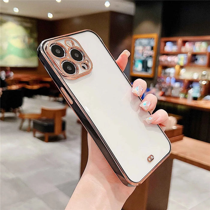 Cell Phone Case for iPhone 14 Pro, Anti-dust TPU Electroplating Mobile Phone Cover - Black - 2