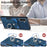 For Samsung Galaxy A56 5G Phone Case Leather Back Cover with Card Slots Kickstand - Blue - 3