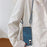 For Samsung Galaxy S25 Edge Retro Leather Phone Back Cover with Adjustable Strap - Blue - 4
