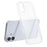 SHANWO For iPhone 16 Clear Phone Case 1.5mm Shockproof TPU Mobile Back Cover - 1