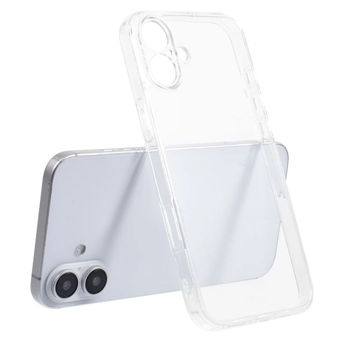 SHANWO For iPhone 16 Plus Clear Phone Case 1.5mm Shockproof TPU Mobile Back Cover - 1