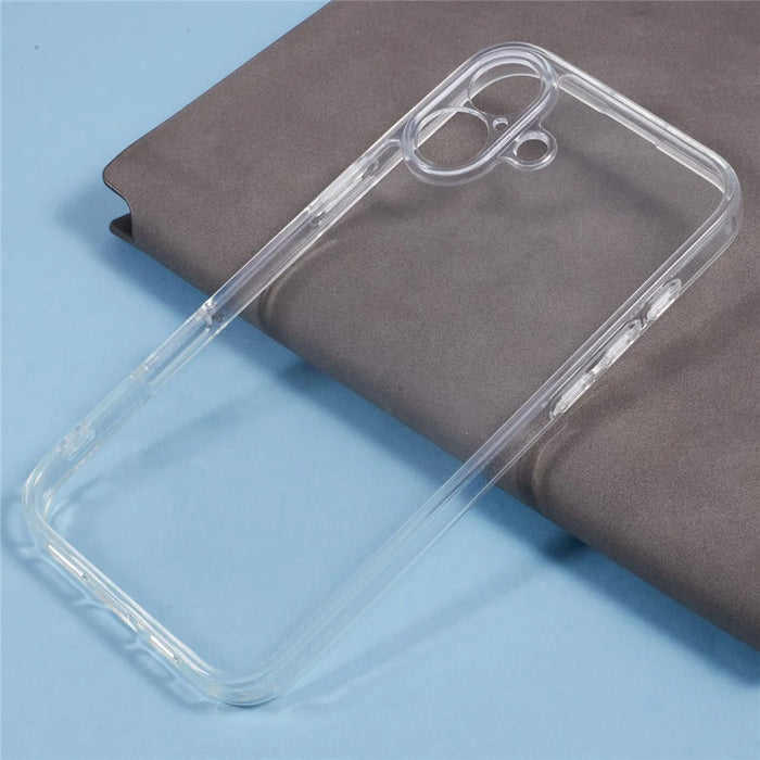 SHANWO For iPhone 16 Plus Clear Phone Case 1.5mm Shockproof TPU Mobile Back Cover - 7
