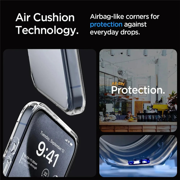 SHANWO For iPhone 15 Plus Clear Phone Case 1.5mm Shockproof TPU Mobile Back Cover - 3