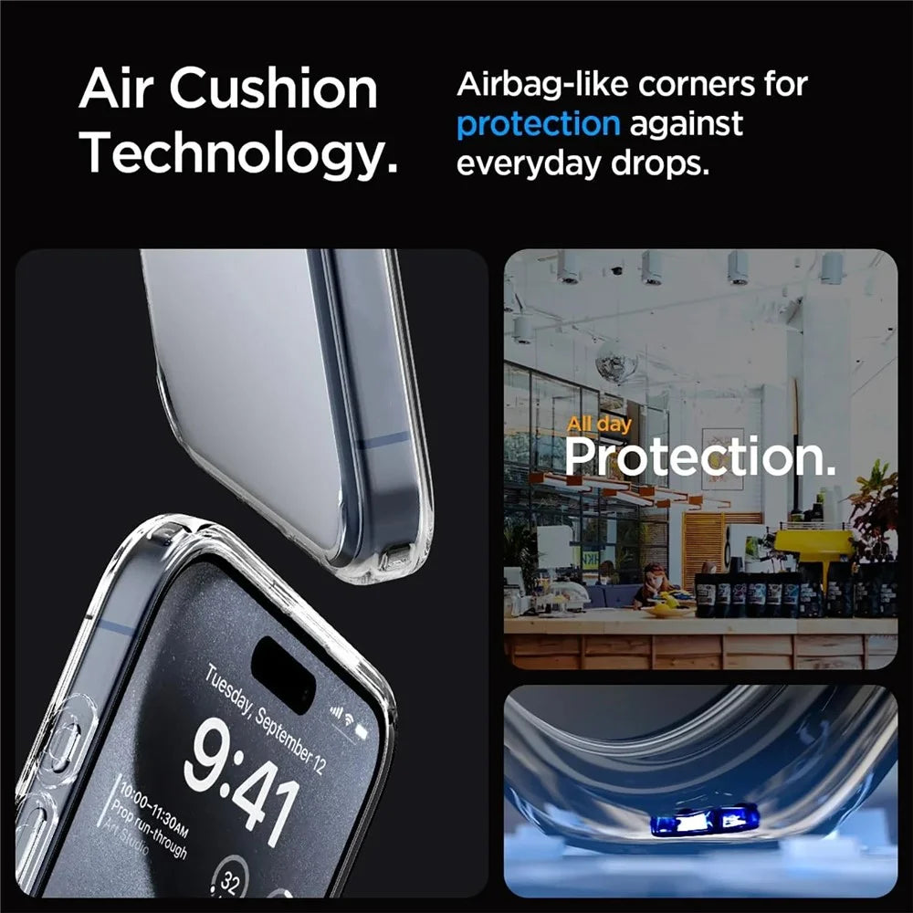SHANWO For iPhone 14 Pro Max Clear Phone Case 1.5mm Shockproof TPU Mobile Back Cover - 3